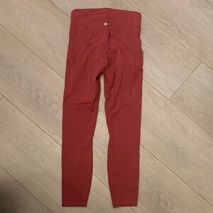 Lululemon Athletica Burnt Orange/Red Leggings Size 6
